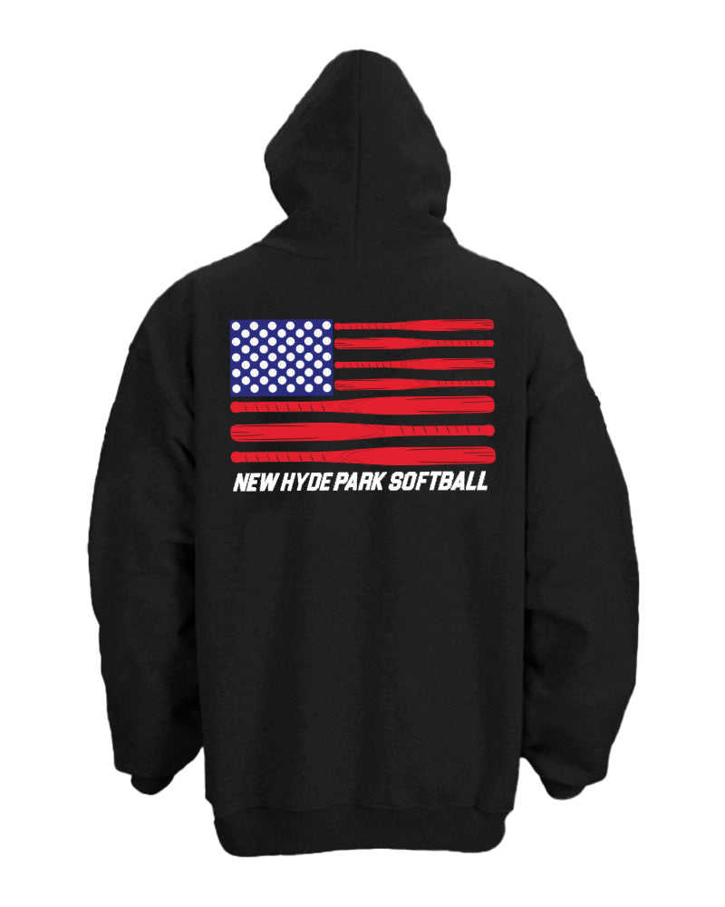 NHP Softball Flag Hoodie