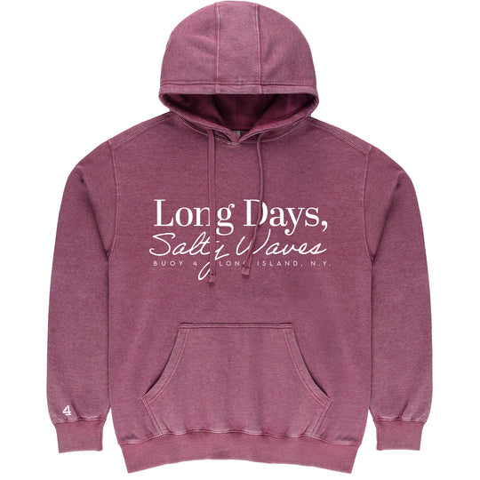 Buoy 4 Long Days Salty Waves Vintage Hoodie