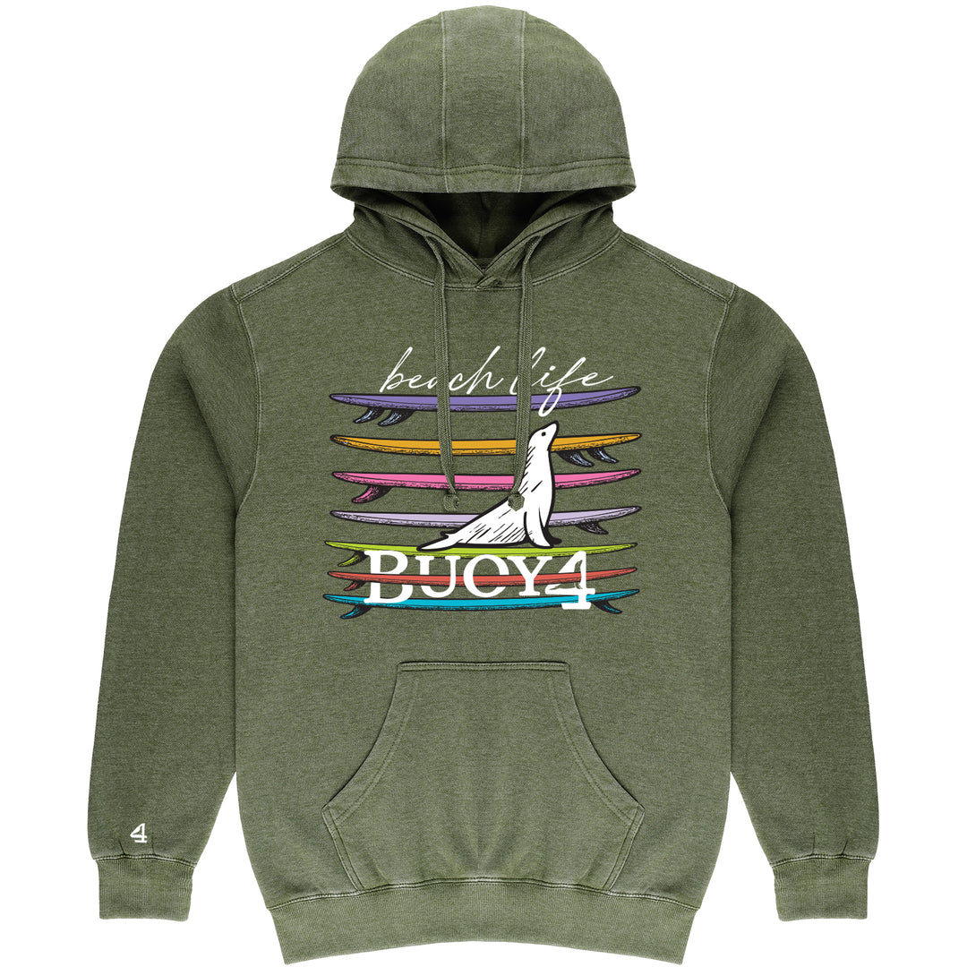 Buoy 4 Beach Life Vintage Hoodie