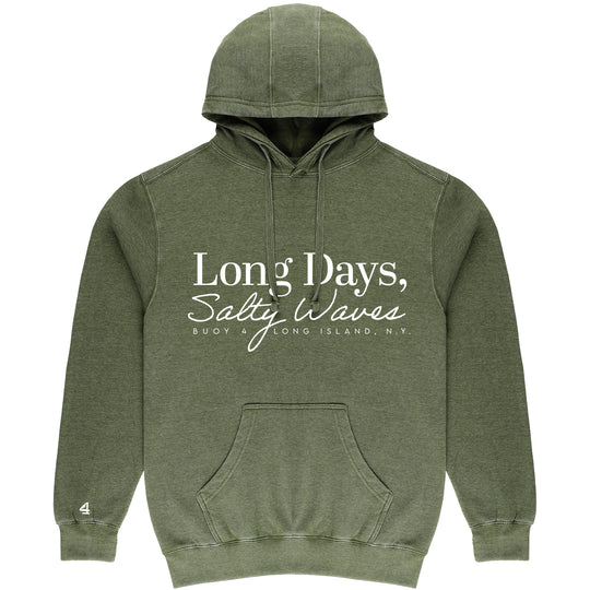 Buoy 4 Long Days Salty Waves Vintage Hoodie