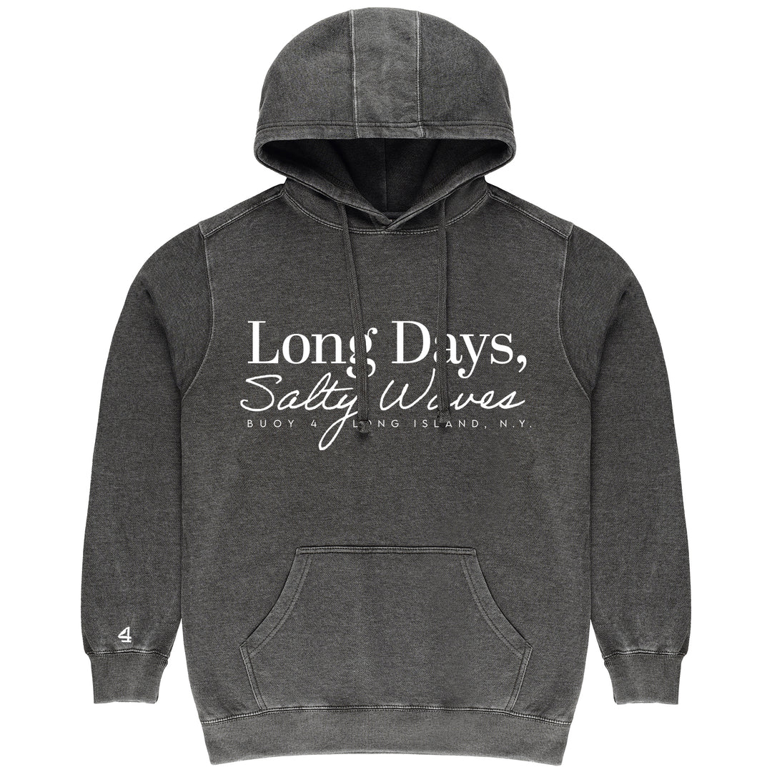 Buoy 4 Long Days Salty Waves Vintage Hoodie