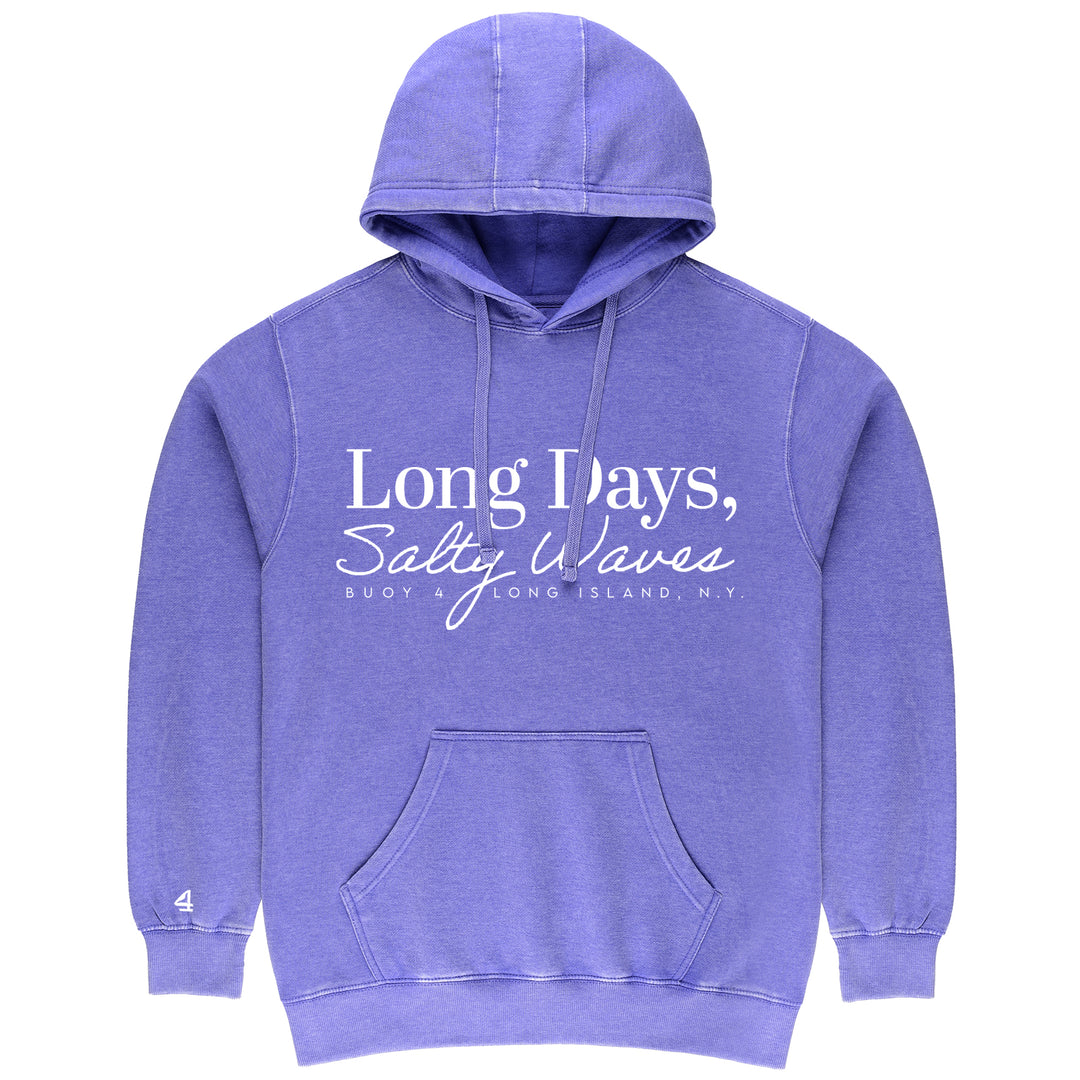 Buoy 4 Long Days Salty Waves Vintage Hoodie