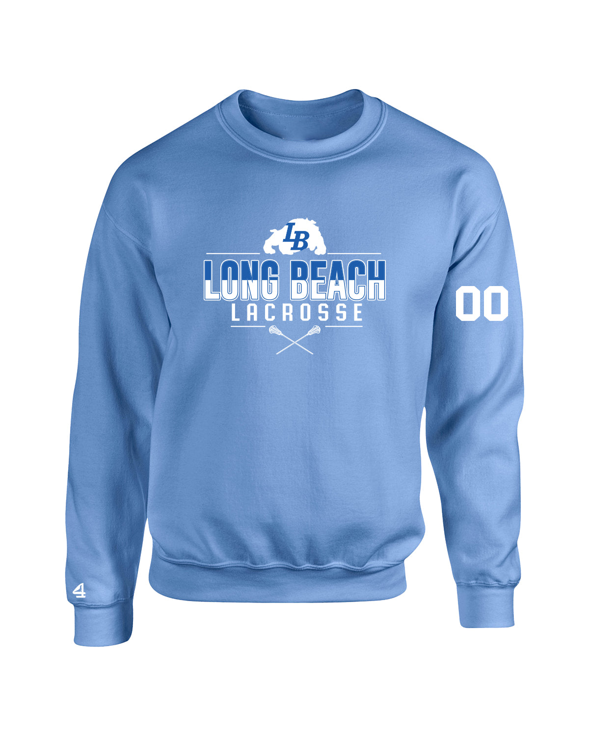 Long Beach High School Lacrosse Crewneck Sweatshirt