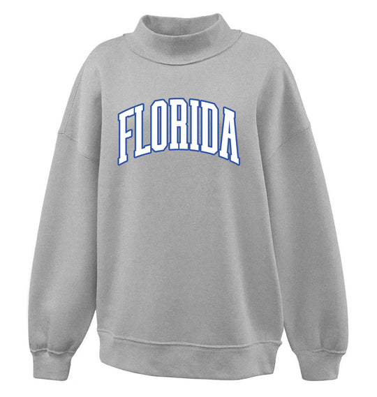 The Buoy4 College Collection Navy and Grey Mockneck