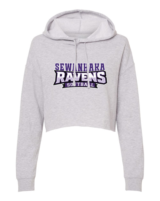 Sewanhaka Softball lightweight cropped hoodie