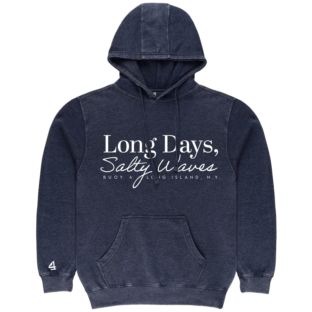 Buoy4 Long Days Salty Waves Vintage Hoodie