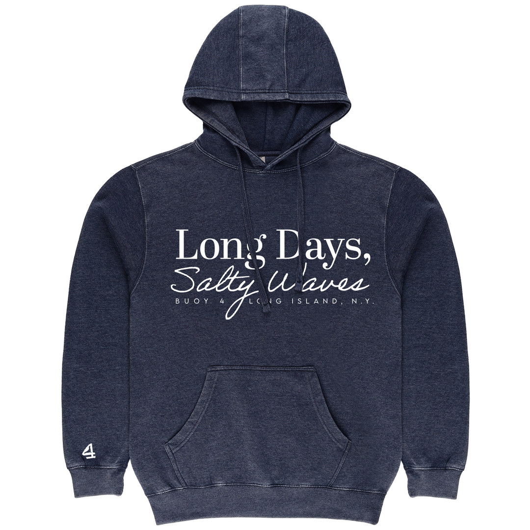 Buoy 4 Long Days Salty Waves Vintage Hoodie