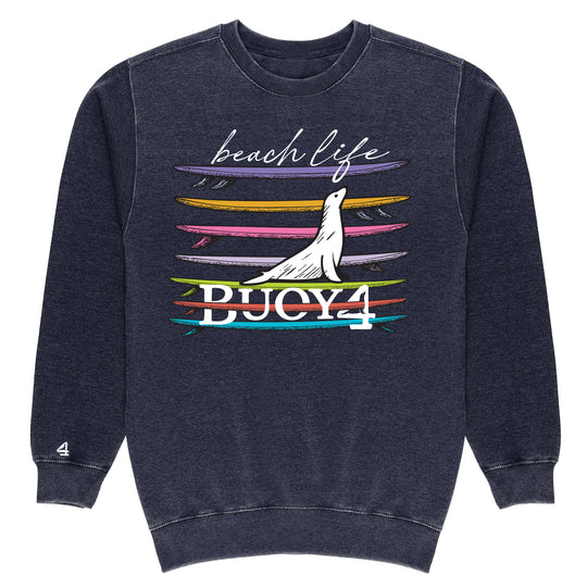 Buoy 4 Beach Life Vintage Crewneck