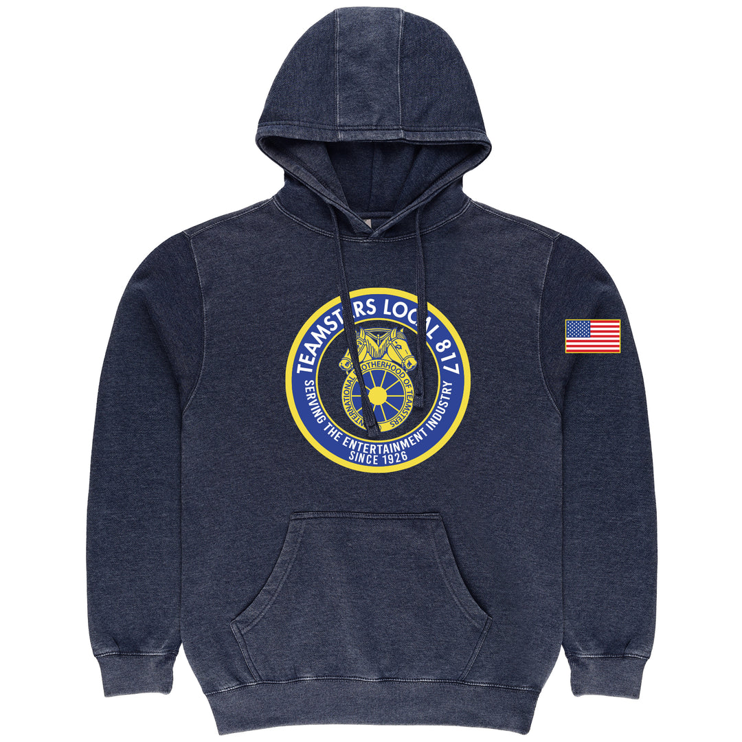 THEATRICAL TEAMSTERS CIRCLE LOGO VINTAGE HOODIE