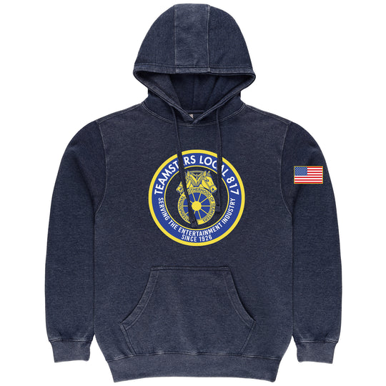 THEATRICAL TEAMSTERS CIRCLE LOGO VINTAGE HOODIE