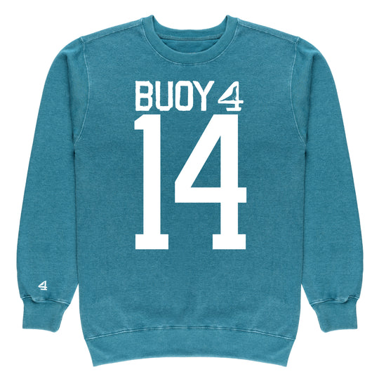 Buoy 4 Atheltics Football #14 Vintage Crewneck