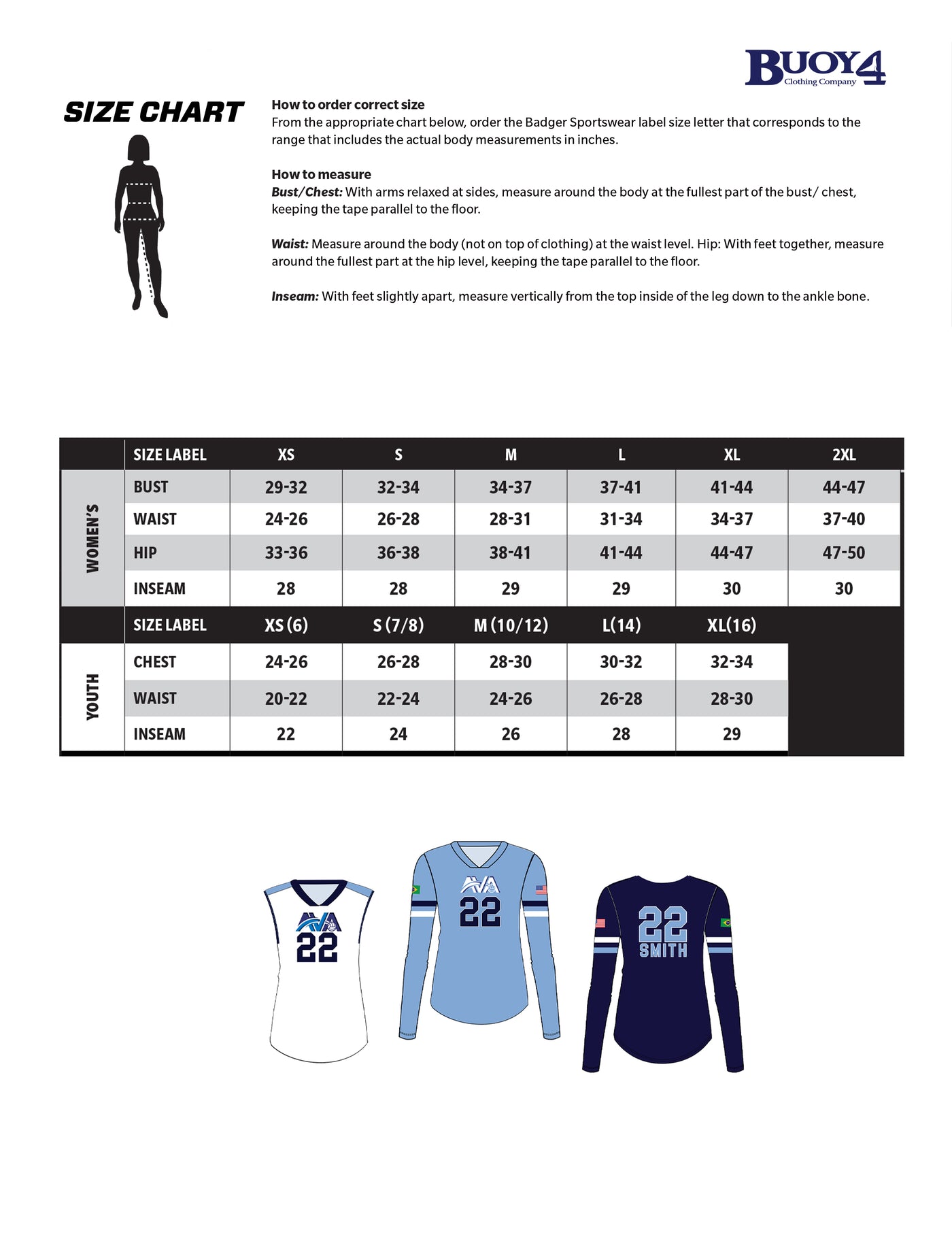 AVA Atlantic Volleyball Academy Uniform