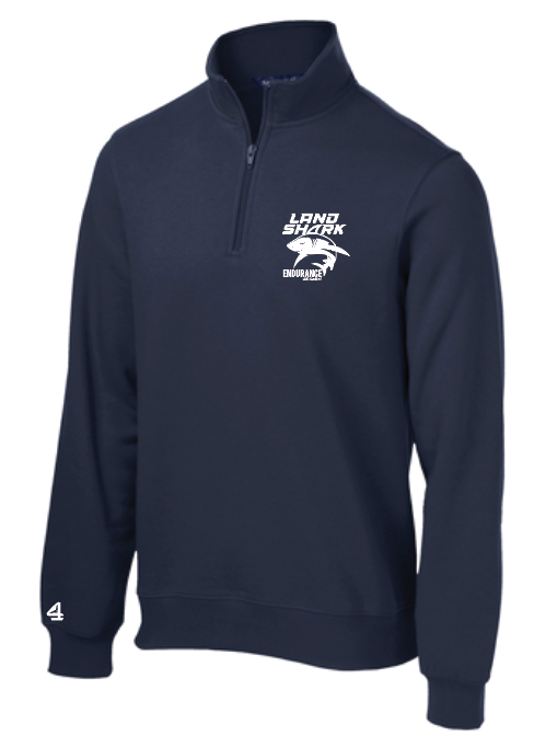 LAND SHARK ENDURANCE Embroidered 1/4 zip sweatshirt