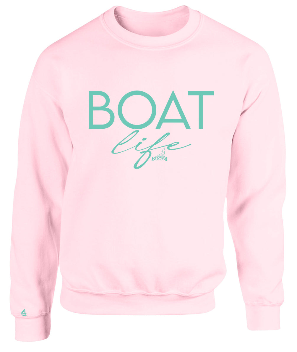 Buo4 Boat Life Crewneck Sweatshirt