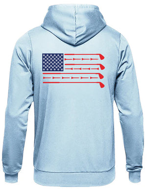 Buoy4 Golf Tee American Flag Hoodie