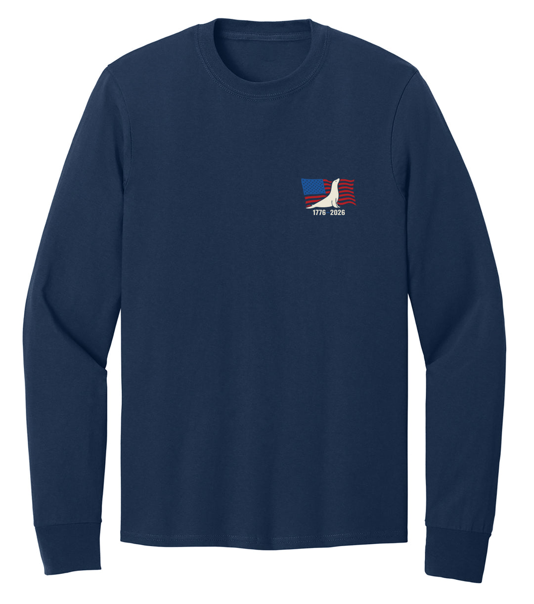 Buoy 4 Fishing Flag Graphic Long Sleeve Tee