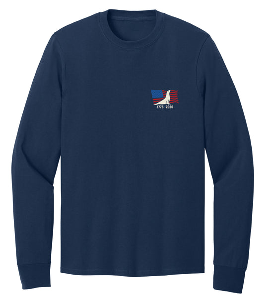 Buoy 4 Fishing Flag Graphic Long Sleeve Tee