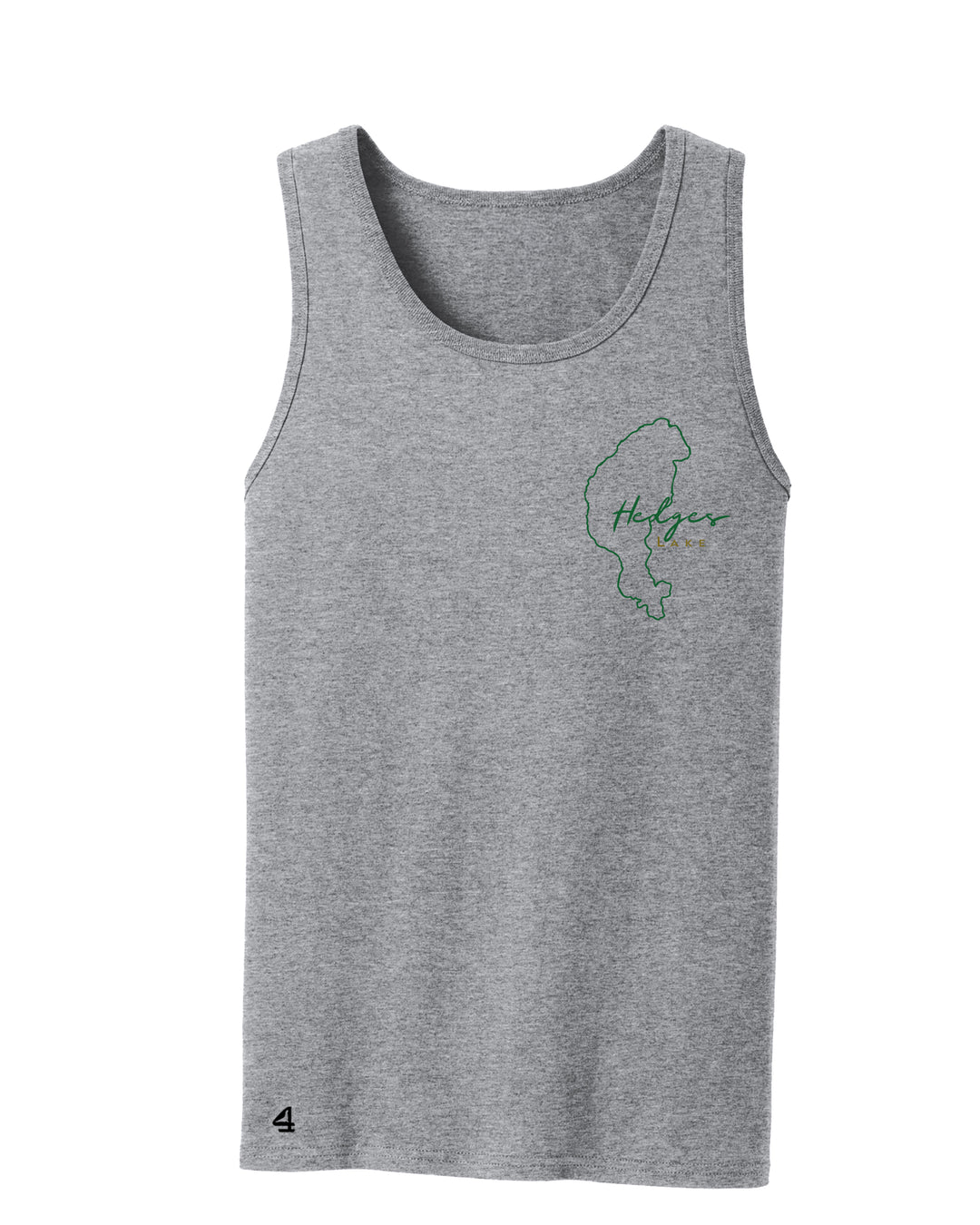 Hedges Lake Map Tank Top