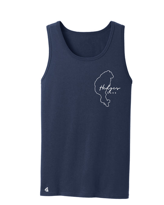 Hedges Lake Map Tank Top