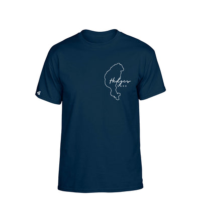 Hedges Lake Map tshirt