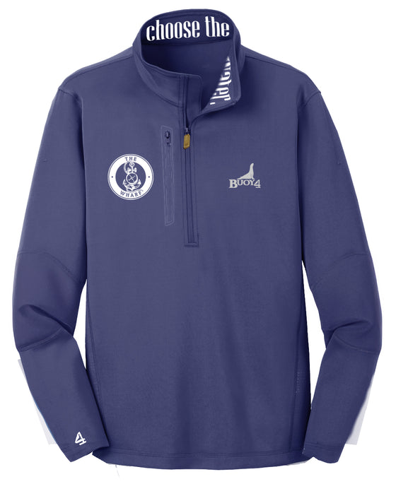 The Wharf  Embroidered 1/4 zips