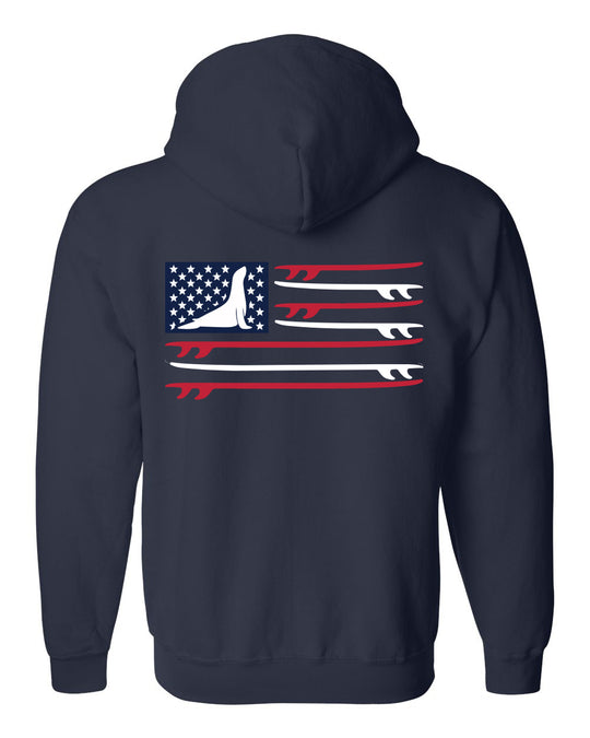 USA Surfer Full Zip Hoodie