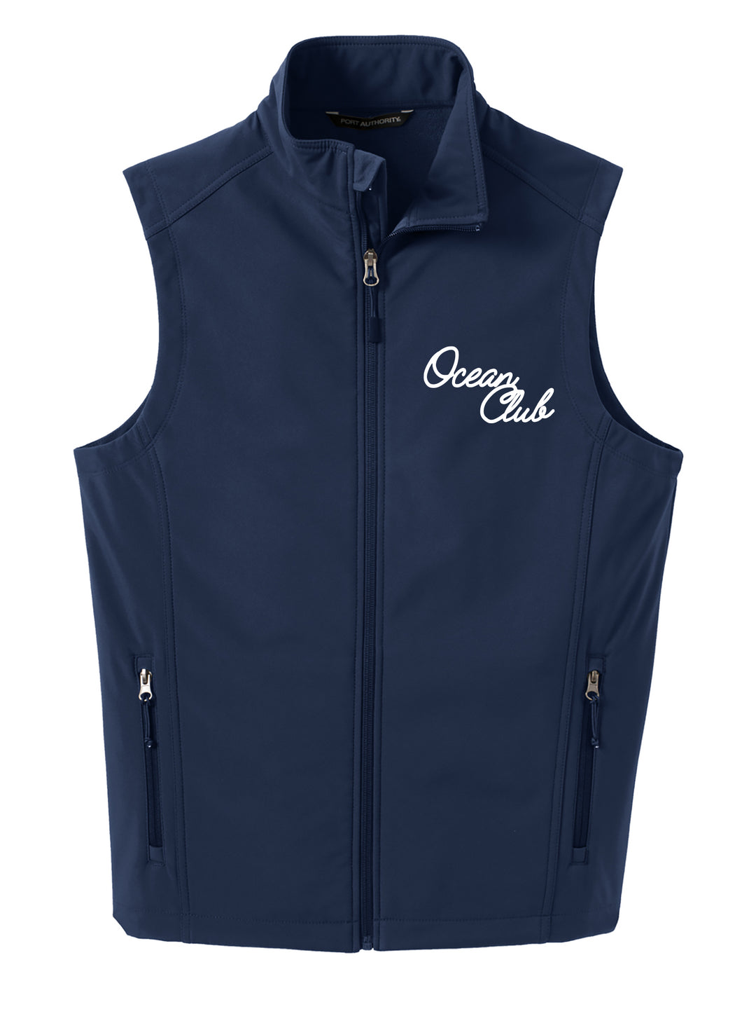 The Ocean Club Script Embroidered Microfleece Vest
