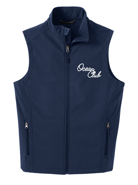 The Ocean Club Script Embroidered Microfleece Vest