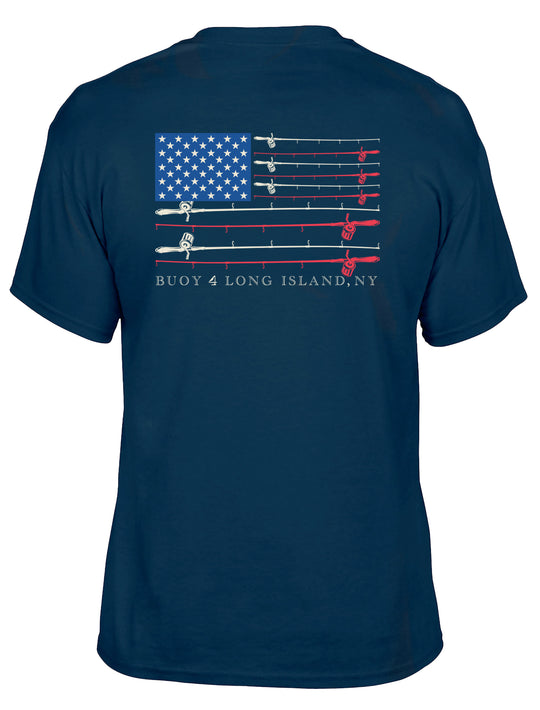 Buoy 4 Fishing Flag Graphic Tee