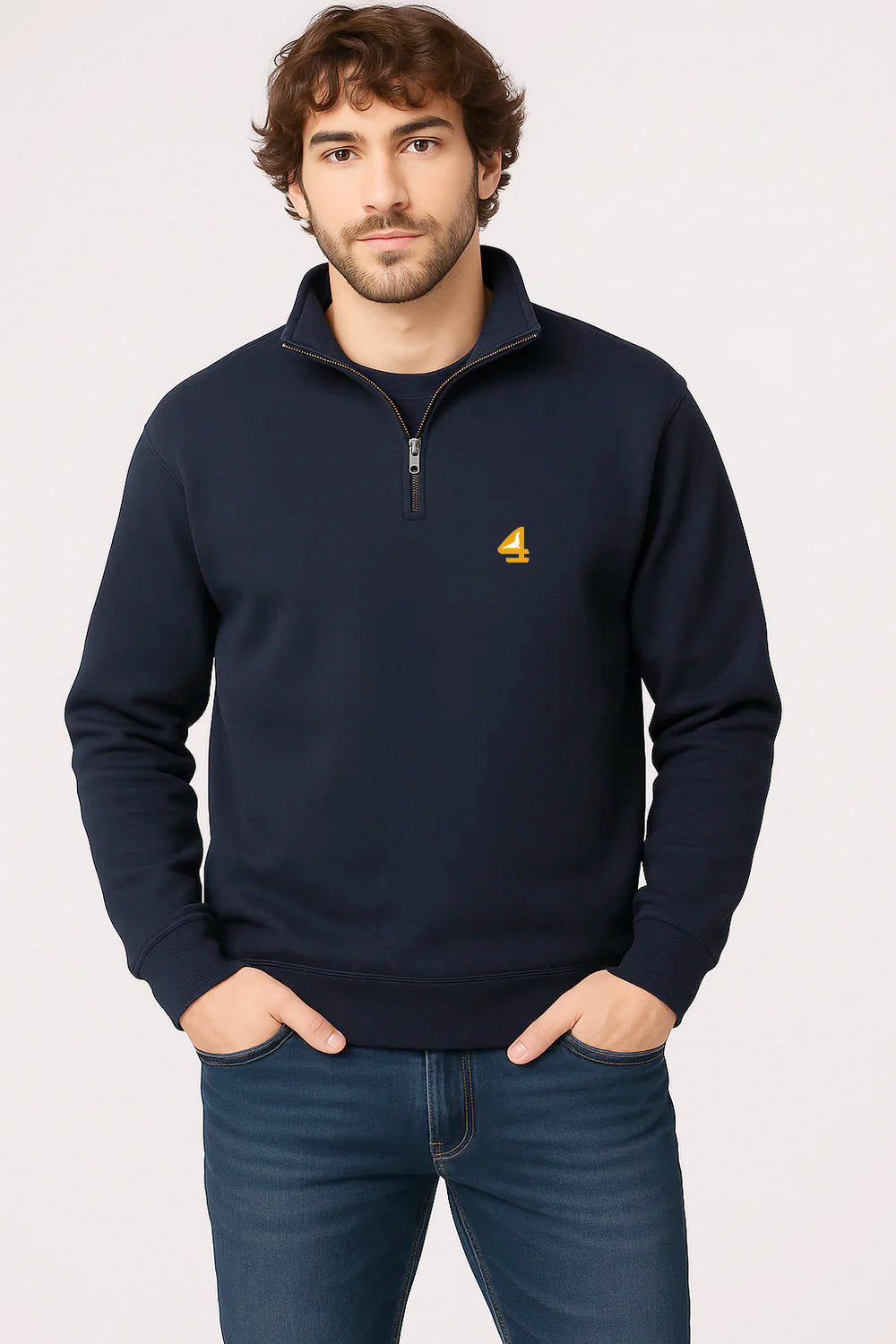 The Islander - 1/4 Zip Fleece Blend - Navy