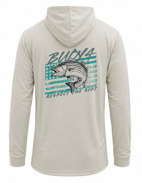 Buoy 4 Respect the Slot sublimated UPF 50+ Hoodie
