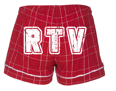 SSHS Red and Blue plaid shorts Red Team