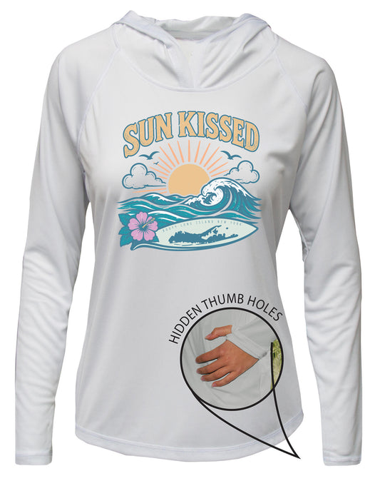 Sun Kissed UPF 50+ Women's Hoodie with Thumbhole