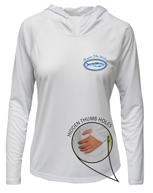 Sardines UPF 50+ Women's Hoodie with Thumbhole