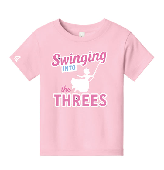 St. Mark's Nursery School Girls Swinging into the threes Youth and Toddler Tshirt