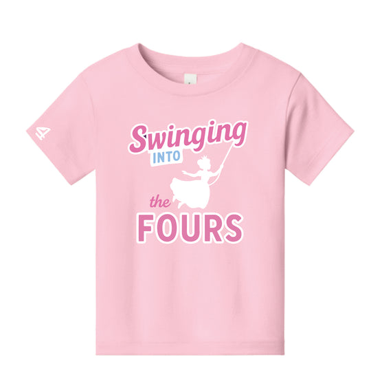 St. Mark's Nursery School Girls Swinging into the fours Youth and Toddler Tshirt