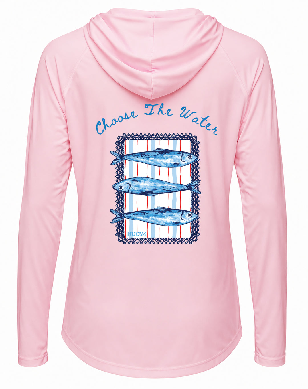 Sardines UPF 50+ Women's Hoodie with Thumbhole