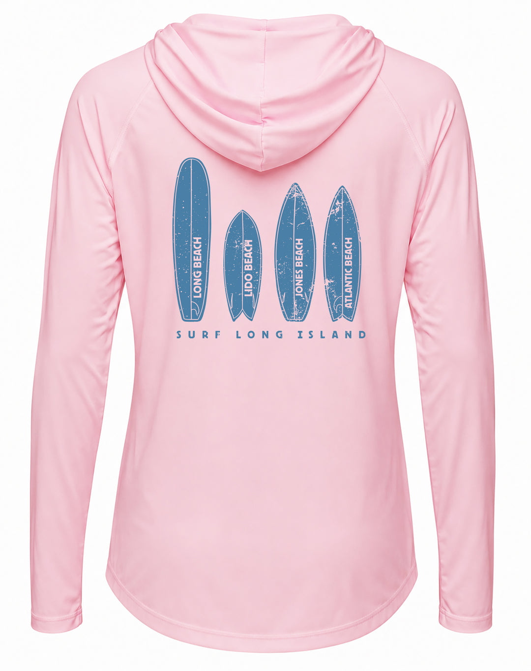 Long Island Beaches UPF 50+ Women's Hoodie with Thumbhole