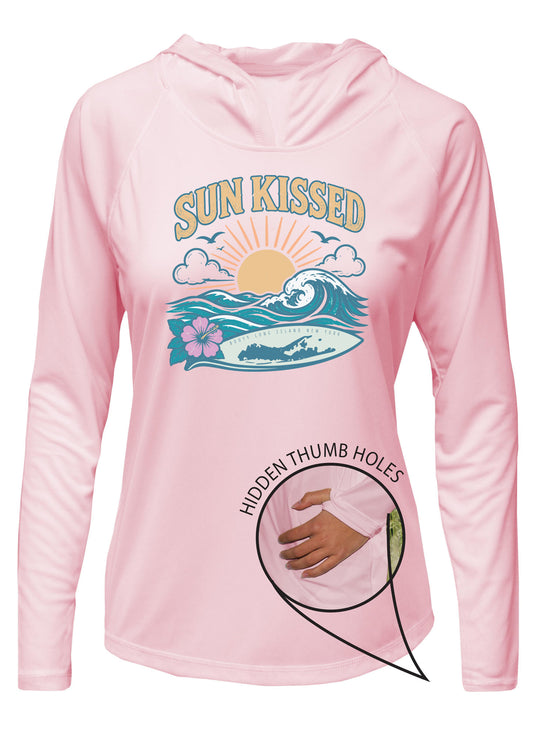 Sun Kissed UPF 50+ Women's Hoodie with Thumbhole