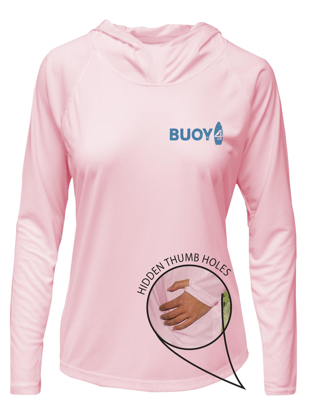 Long Island Beaches UPF 50+ Women's Hoodie with Thumbhole