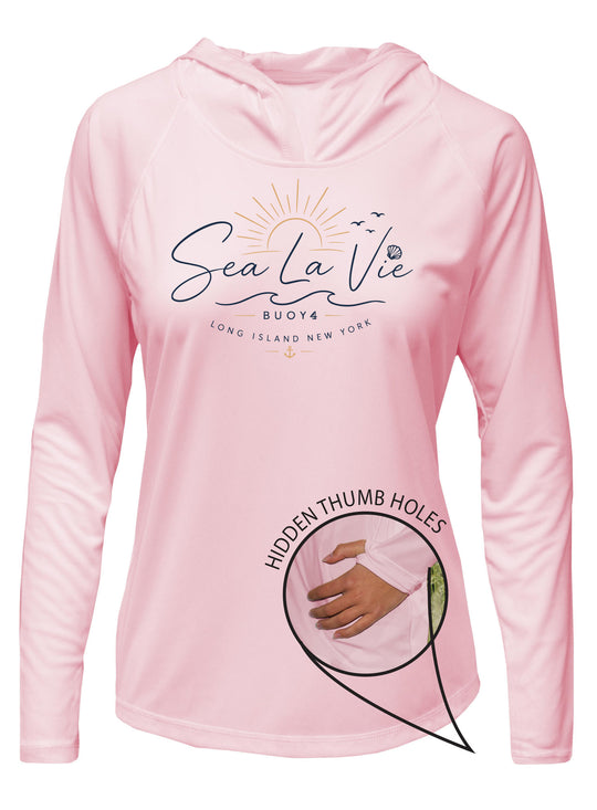 Sea La Vei UPF 50+ Women's Hoodie with Thumbhole