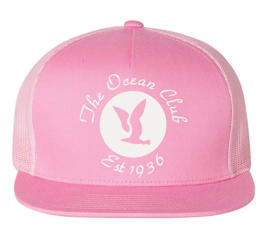 The Ocean Club PRINTED Classic Five Panel Trucker Cap