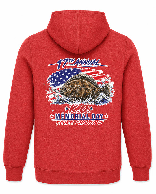17TH ANNUAL KO FLUKE SHOOTOUT FLAG HOODIE