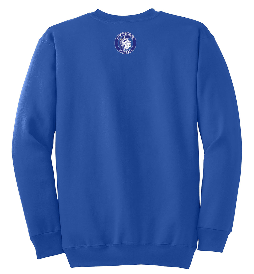 New Hyde Park Softball Diamond Crewneck Sweatshirt