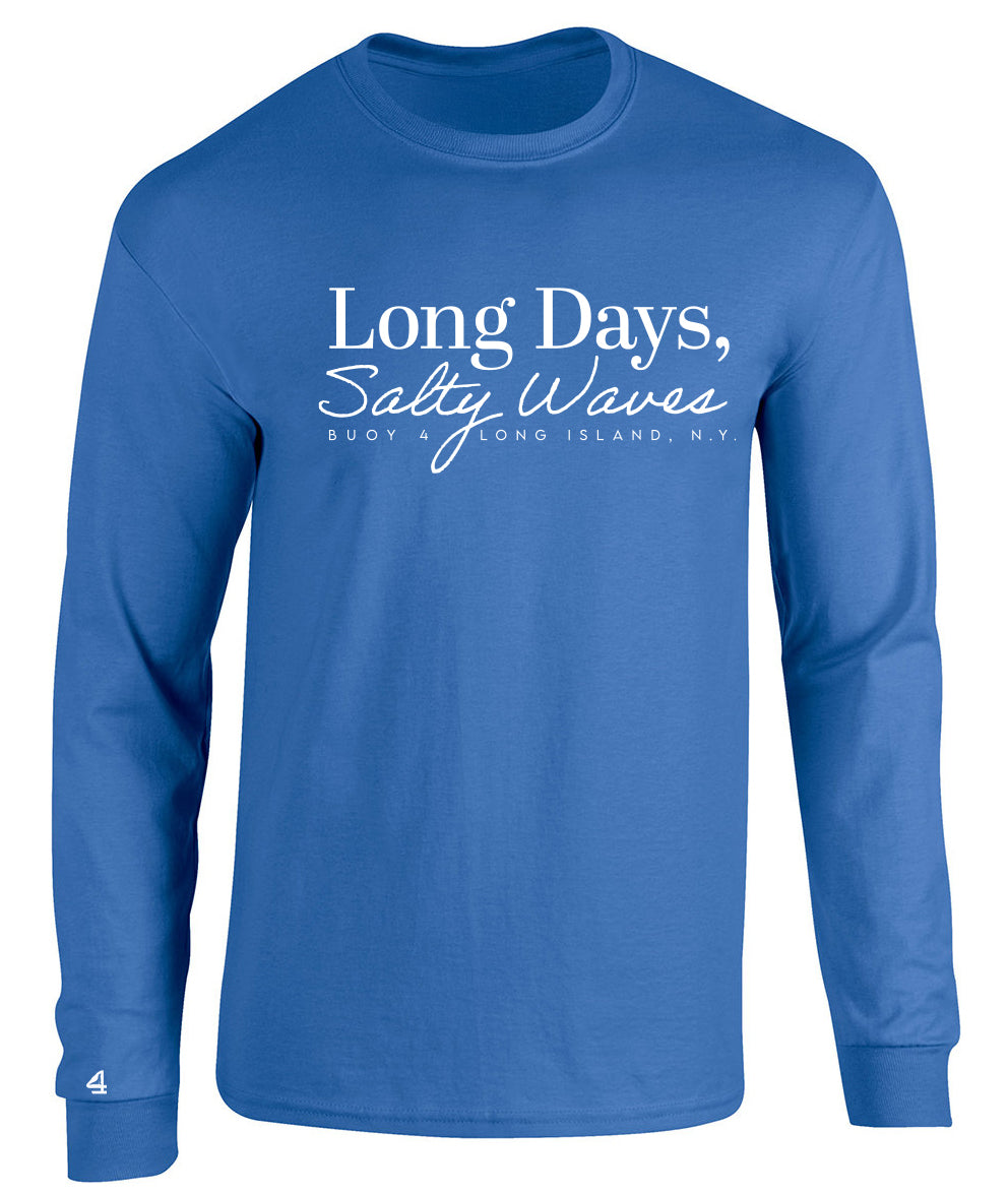 Buoy 4 Long Days Salty Waves Long Sleeve Graphic Tee