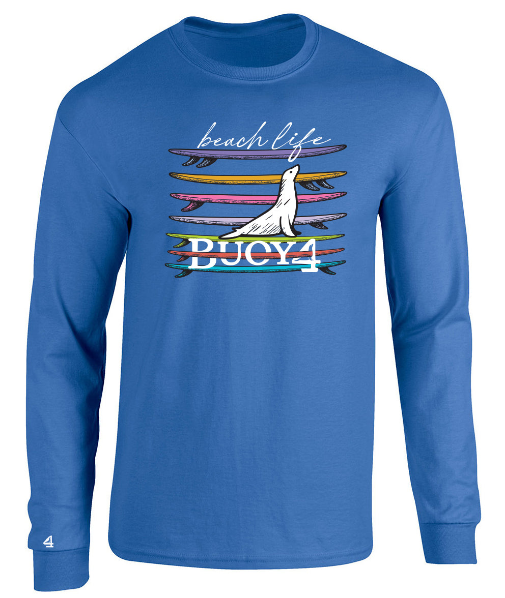 Buoy 4 Beach Life Long Sleeve Graphic Tee