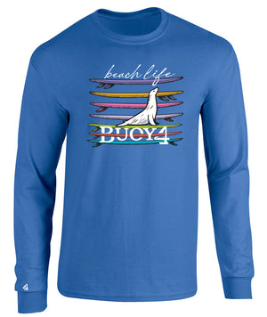 Buoy4 Beach Life Long Sleeve Graphic Tee