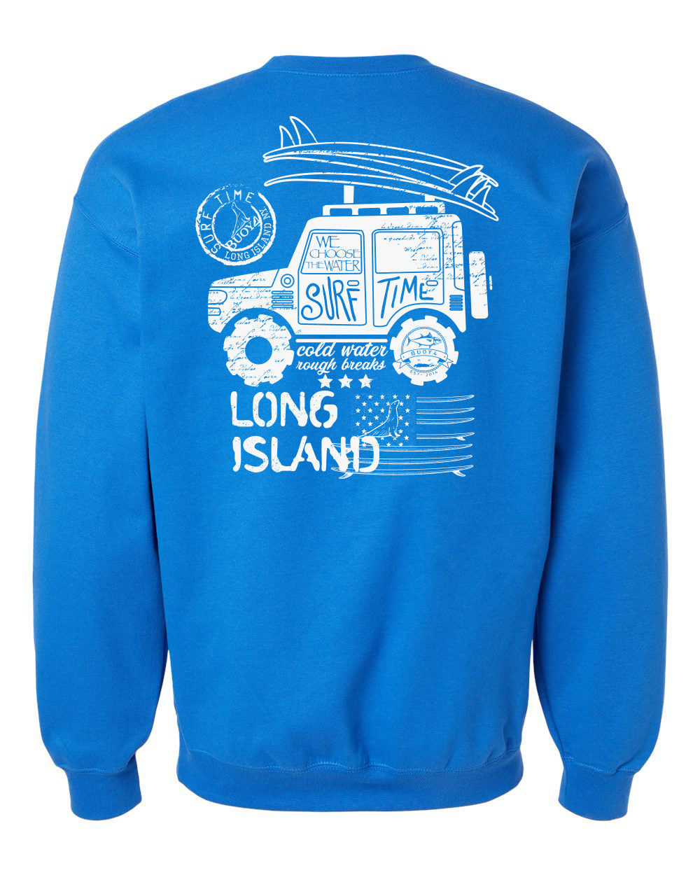 Buoy 4 Long Island Surf Crewneck Sweatshirt