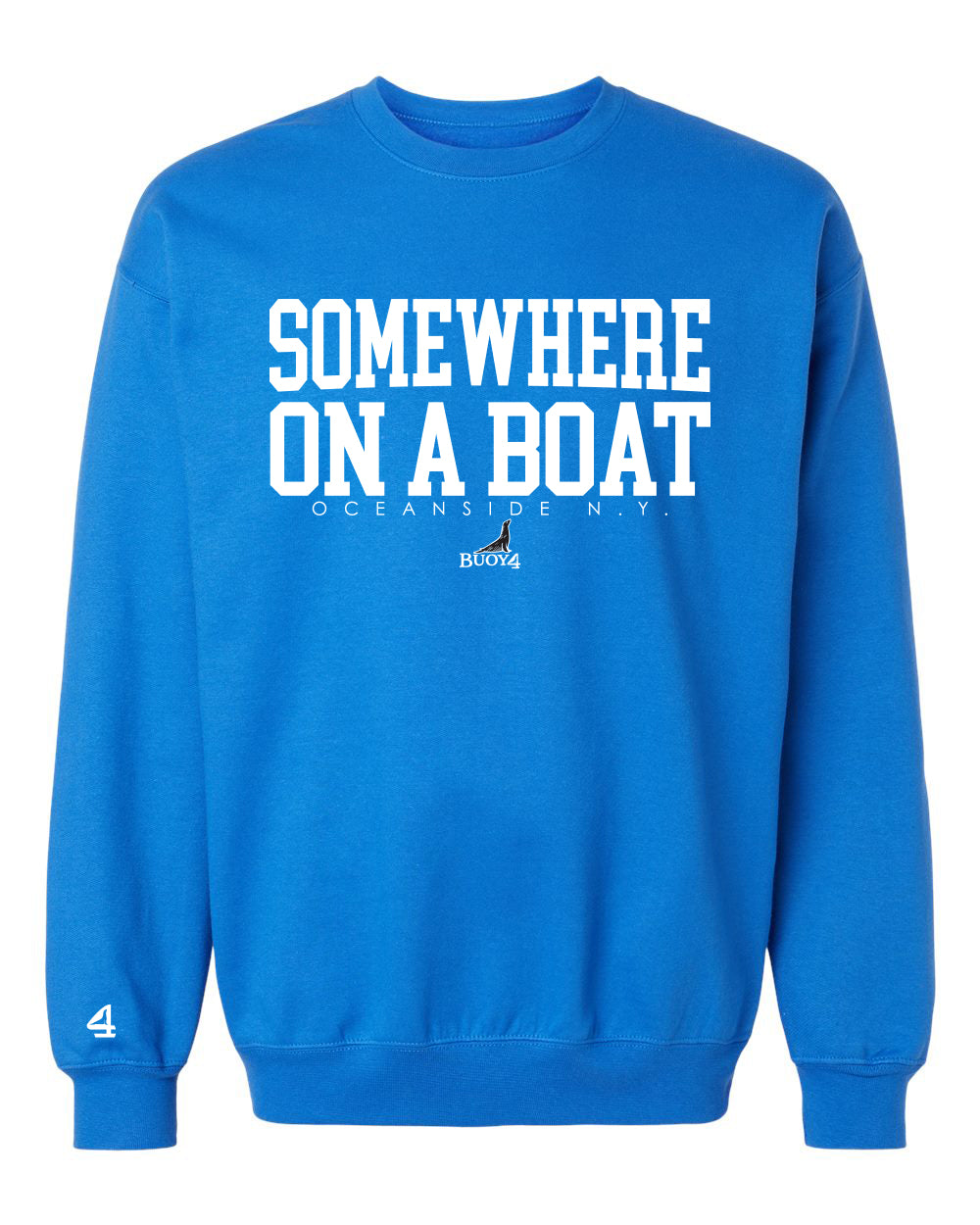 Buoy 4 Somewhere on a Boat Crewneck Sweatshirt