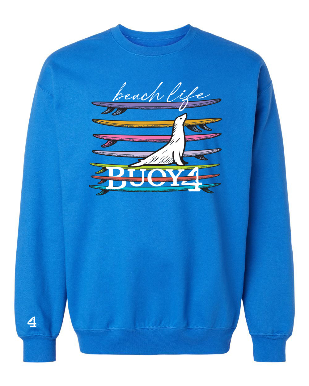 Buoy 4 Beach Life Crewneck Sweatshirt